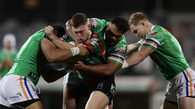 Bayley Sironen’s future at the Bunnies is on the line. Picture: Mark Metcalfe/Getty Images