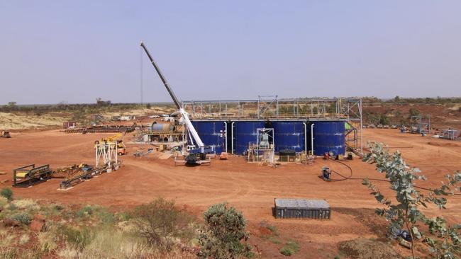 Tennant Mining’s Nobles processing plant under construction.