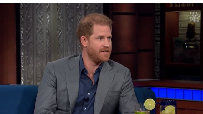 Prince Harry on The Late Show with Stephen Colbert