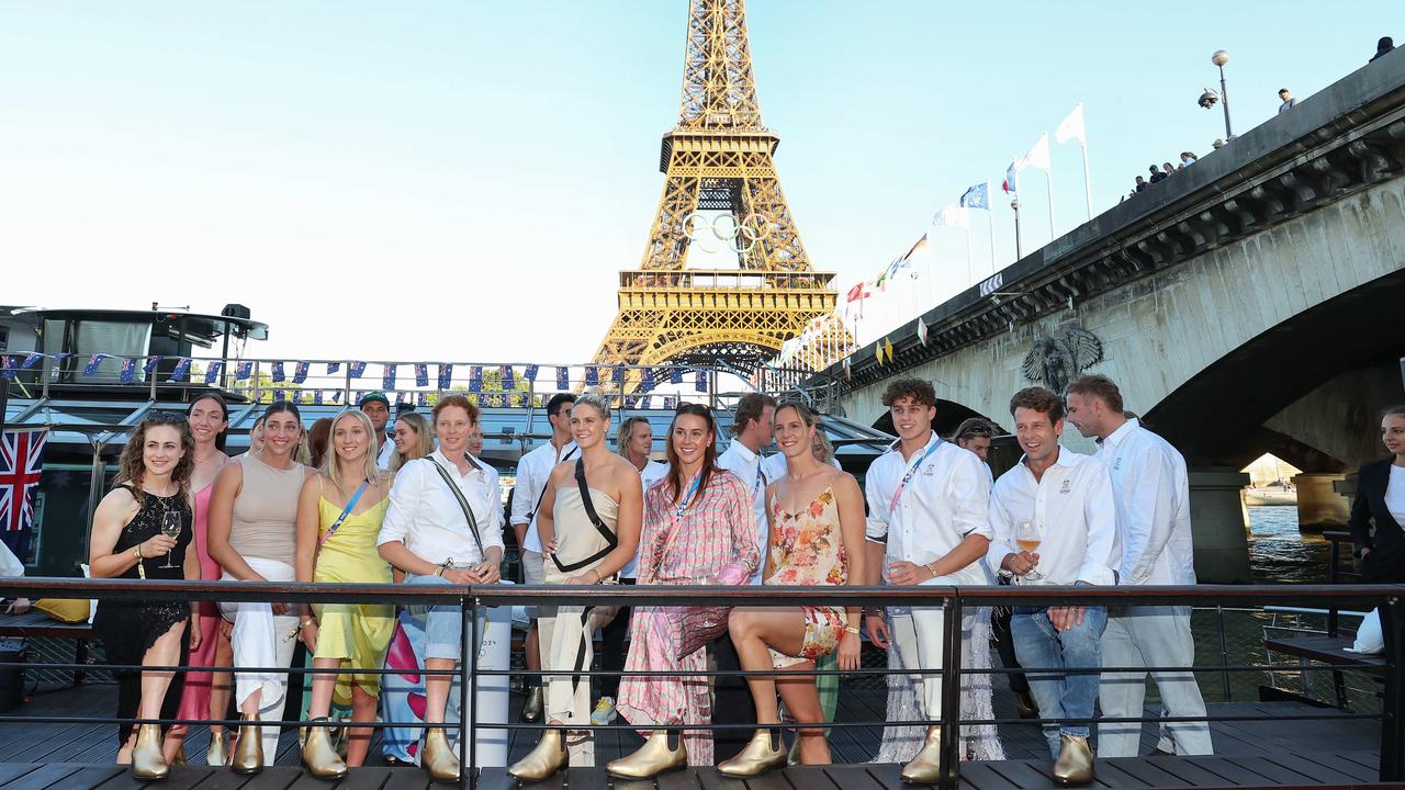 Olympic athletes were treated to a lavish dinner on the River Seine by Gina Rinehart during the Paris Olympics. Picture: Adam Head