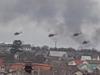Chilling clip of Russian chopper swarm