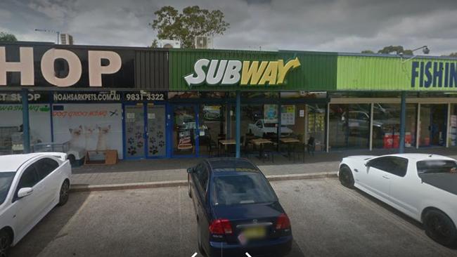 A man is on the run after an armed robbery at a Kings Park Subway on Tuesday. Picture: Google