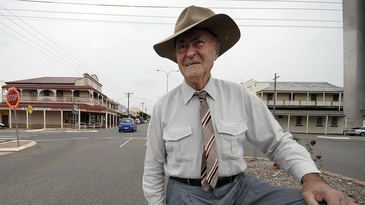 Local legend: Reg McCallum was the mayor of Nanango for 32 years.