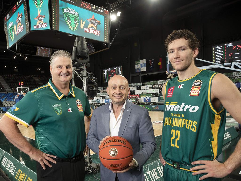 NBL owner Larry Kestelman is searching for a buyer for the NBL’s newest franchise. Picture: Chris Kidd