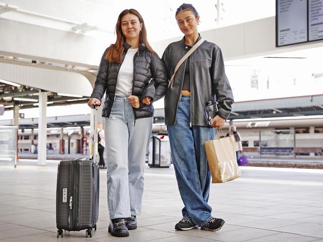 Sisters Analisa and Vanessa West are tired of disruptions. Picture: Sam Ruttyn