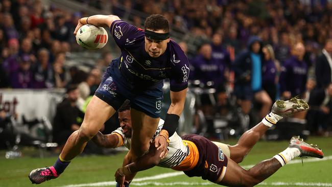 Will Warbrick has extended his stay with the Storm after a strong start to his NRL career. Picture: Robert Cianflone/Getty Images