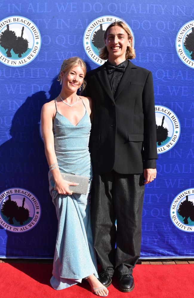 Students at the Sunshine Beach State High School formal 2024.