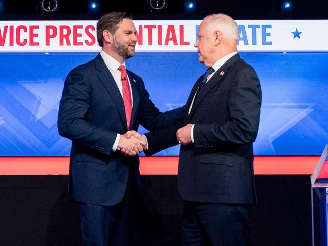 Wholesome debate moment between JD Vance and Tim Walz