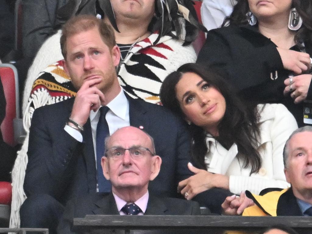 Prince Harry and Meghan Markle attend the opening ceremony of the 2025 Invictus Games at BC Place on February 8 in Vancouver, Canada. Picture: Samir Hussein/Samir Hussein/WireImage