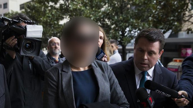 The child's mother leaves court after being sentenced to community service. Picture: Dylan Robinson