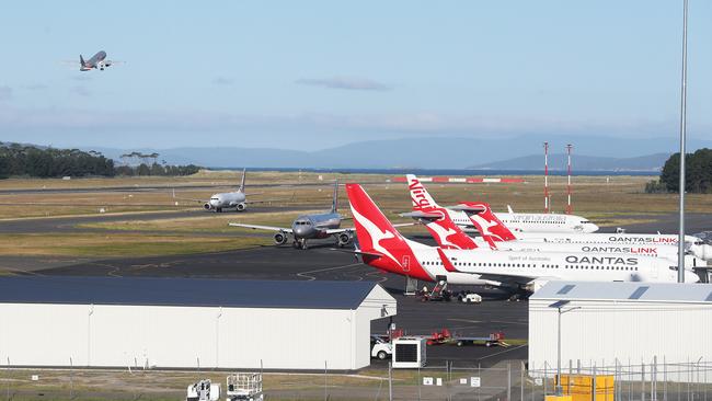 Hobart is one airport tipped to benefit from the trans-Tasman bubble. Picture: Nikki Davis-Jones