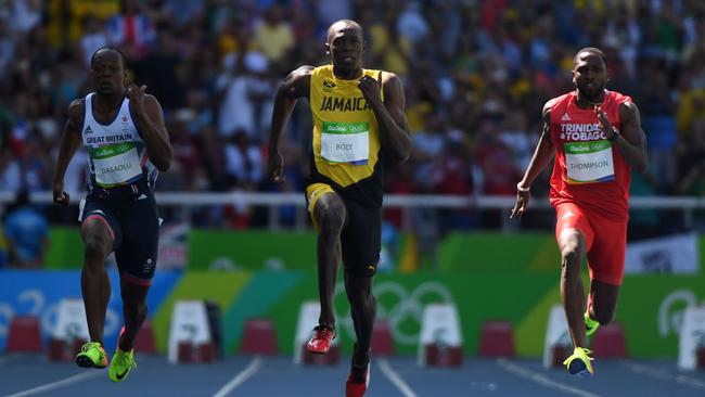 Jamaica's Usain Bolt in action at the Rio Olympics.