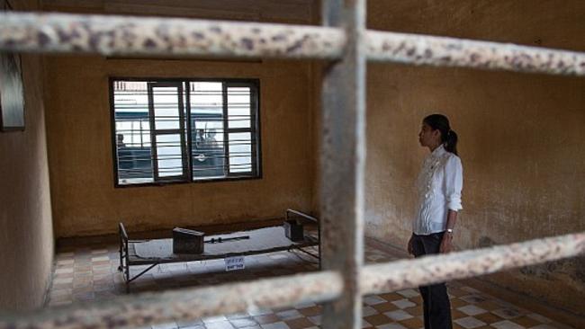 Tiny Chhay Reaksmey, 14, has spent eight months for alleged ice trafficking inside Cambodia’s notorious Prey Sar Prison in Phnom Penh where the former torture facility Toul Sleng (above) is located.