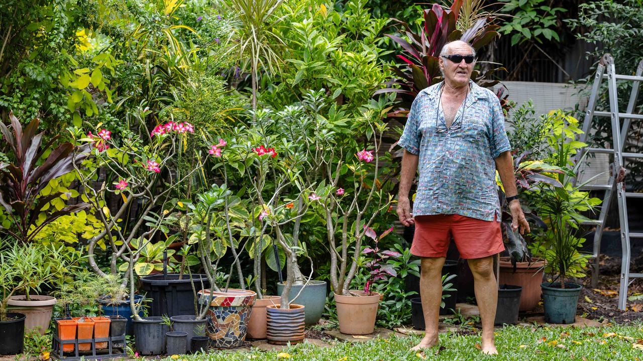 Darwin man Gavin Perry wants Voluntary Assisted Dying (VAD) to be an option in the Northern Territory, as he undergoes treatment for a rare form of eye cancer. Picture: Pema Tamang Pakhrin