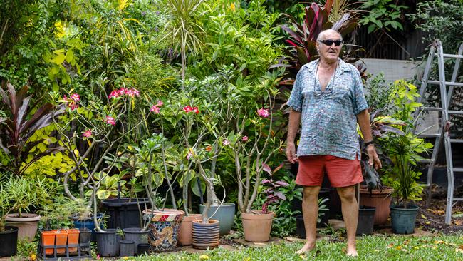 Darwin man Gavin Perry wants Voluntary Assisted Dying (VAD) to be an option in the Northern Territory, as he undergoes treatment for a rare form of eye cancer. Picture: Pema Tamang Pakhrin