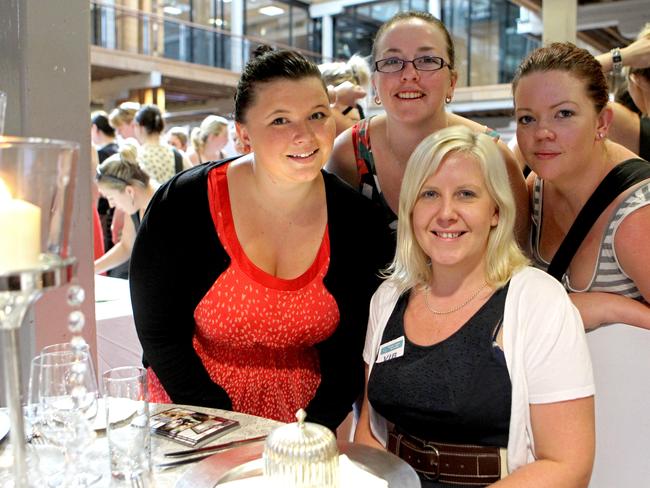 Bec James (seated), Catherine MacGregor (left), Rachel Burns and Tammy Pearce.