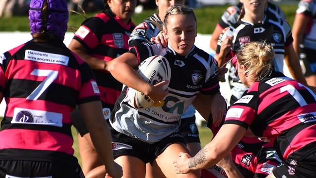 Lailee Phillips in action for Tweed Heads Seagulls.