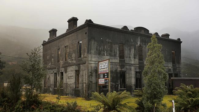 The Royal Hotel in the ghost town of Linda, on the Lyell Highway, east of Queenstown. West Coast, Tasmania. Picture: MATHEW FARRELL