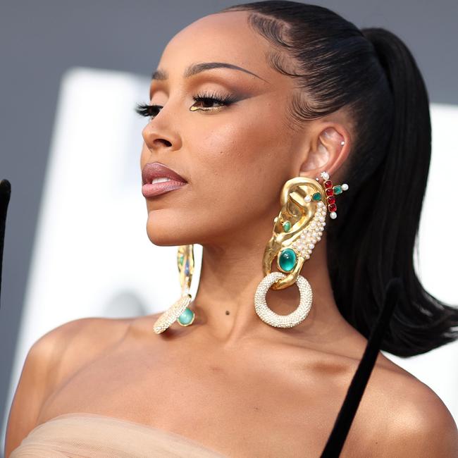 BILLBOARD MUSIC AWARDS -- Pictured: Doja Cat arrives to the 2022 Billboard Music Awards held at the MGM Grand Garden Arena on May 15, 2022. -- (Photo by Christopher Polk/NBC/NBCU Photo Bank via Getty Images)