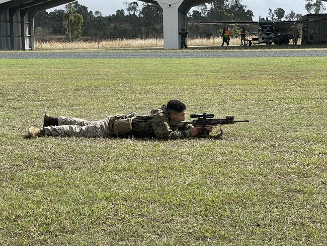 Another part of Talisman Sabre played out at Lakeside Airpark Aerodrome near Bloomsbury. Picture: Estelle Sanchez