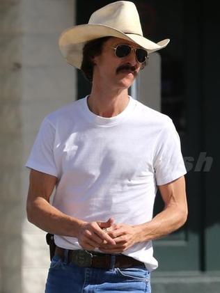 Matthew McConaughey previously went the other way, losing heaps of weight for Dallas Buyers Club. Picture: Splash News / Deano