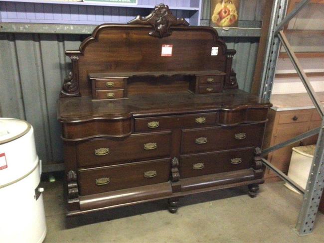 This antique dresser chiffonier is one of the thousands of items that were on offer in the Searchers End Second Hand Shop closing down sale.