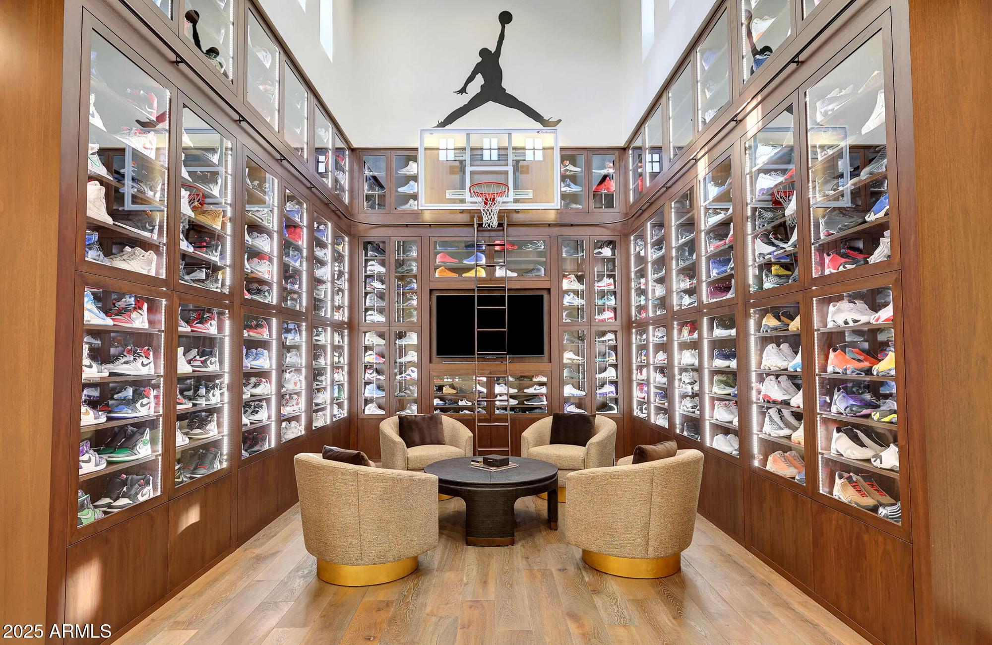 The epic $470k shoe vault can fit 325 pairs of shoes. Picture via David Newman Partners