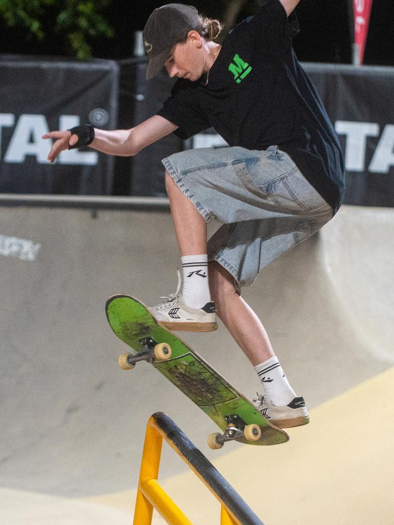 Jack Lewis at Rumble On The Reef Sugar Bowl Skatepark Saturday 23 September 2023 Picture:Michaela Harlow