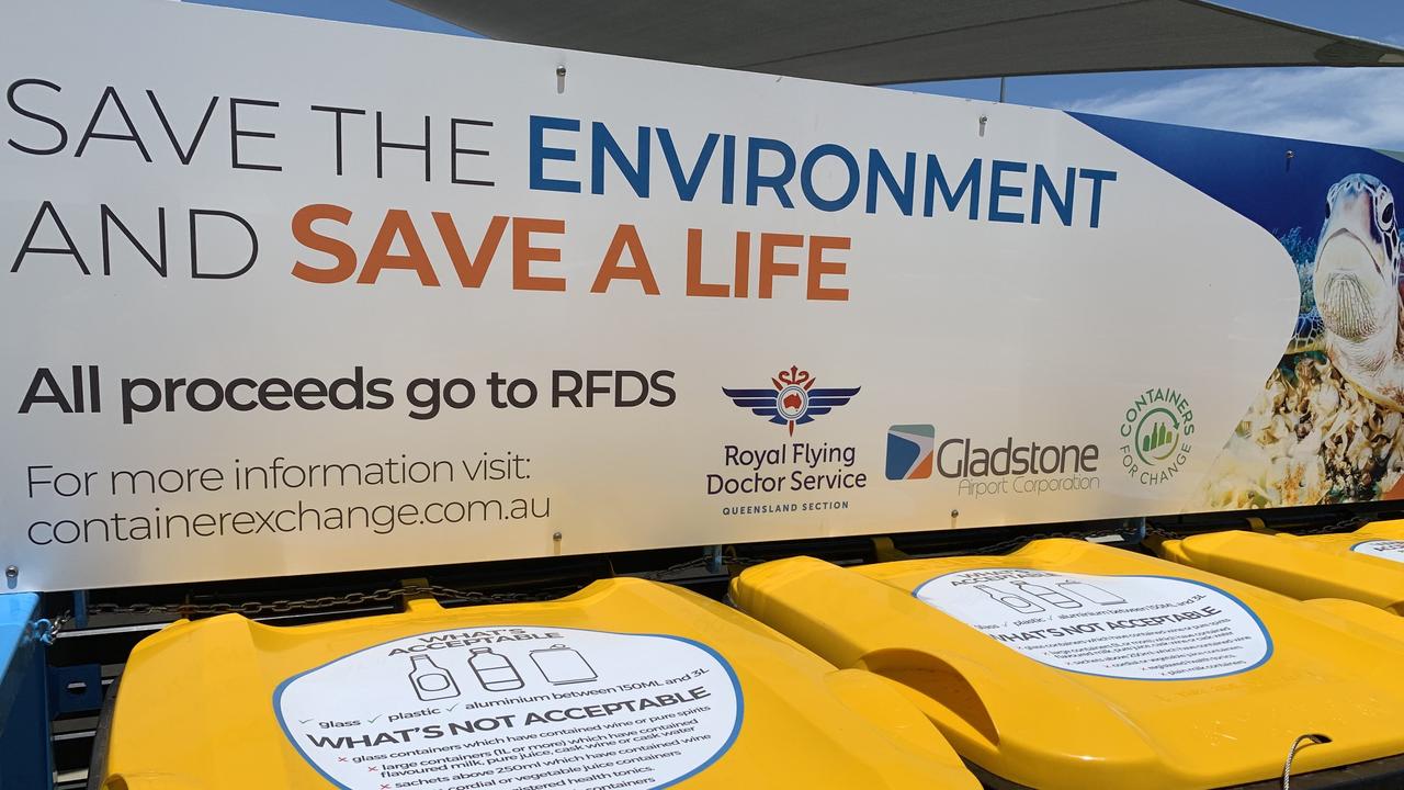 Gladstone Airport Corporation is helping the environment and the Royal Flying Doctor Service with a Container Exchange program at Gladstone Airport.