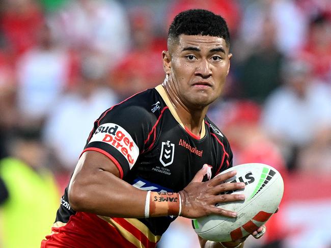 Isaiya Katoa earns dual position status after grabbing a halfback spot. Picture: Getty