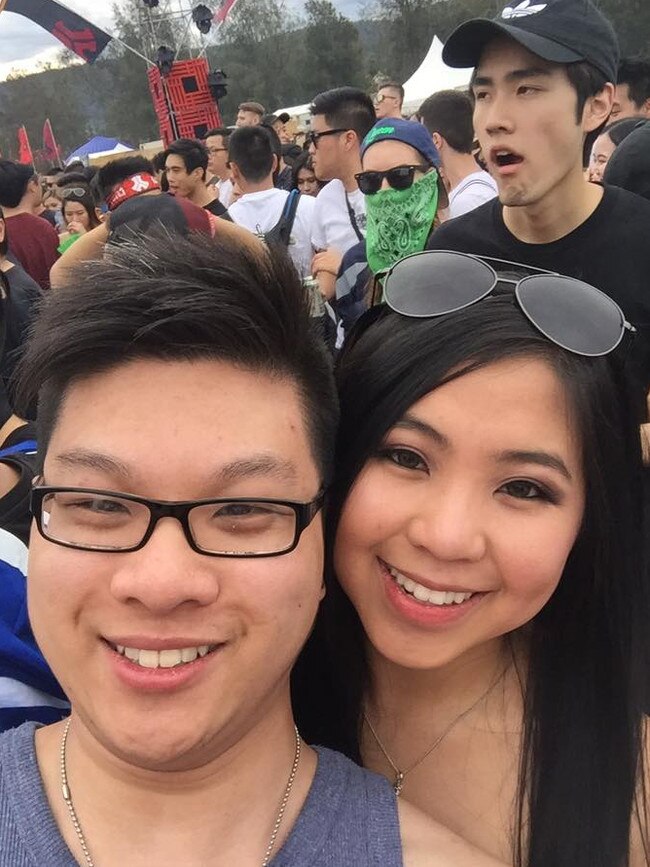 Defqon victim Joseph Pham pictured with Jasmine Duong at Defqon 2016.