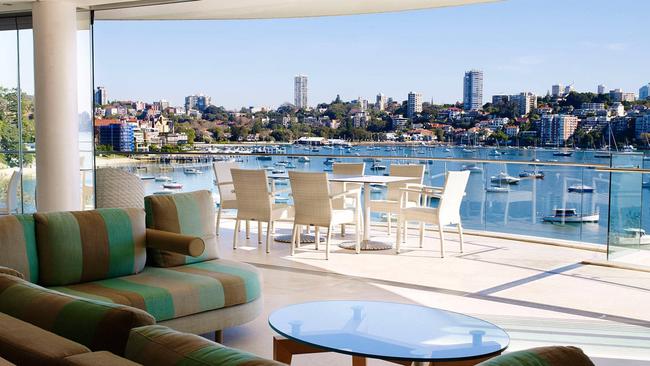 Some luxury homes available for short-term lease only have even higher rents. The charge per week for Point Piper home is $38,500. Picture: Stayz