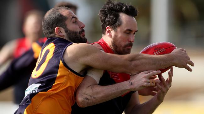 Tullamarine and East Keilor do battle last season. Picture: Mark Dadswell