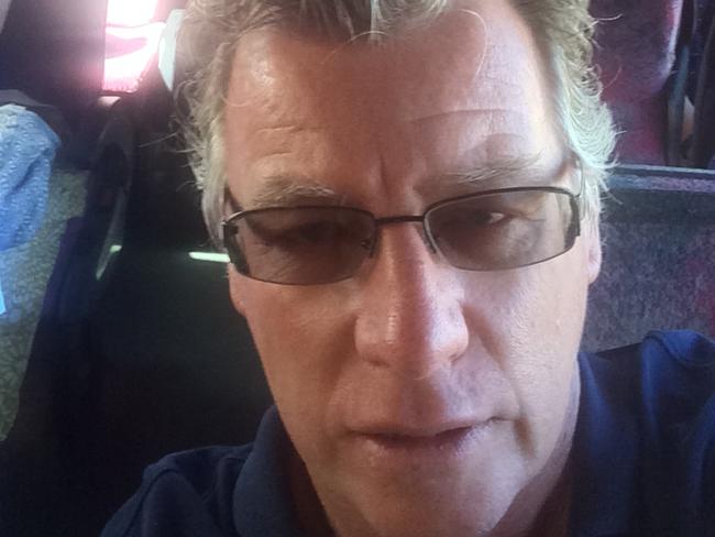 Ex-Gold FM radio king Richard Fowler on a bus to Brisbane Airport after Virgin had to cancel its Gold coast to Auckland flight due to "operational issues"