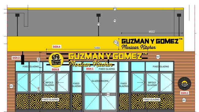 An architectural plan of the proposed store.