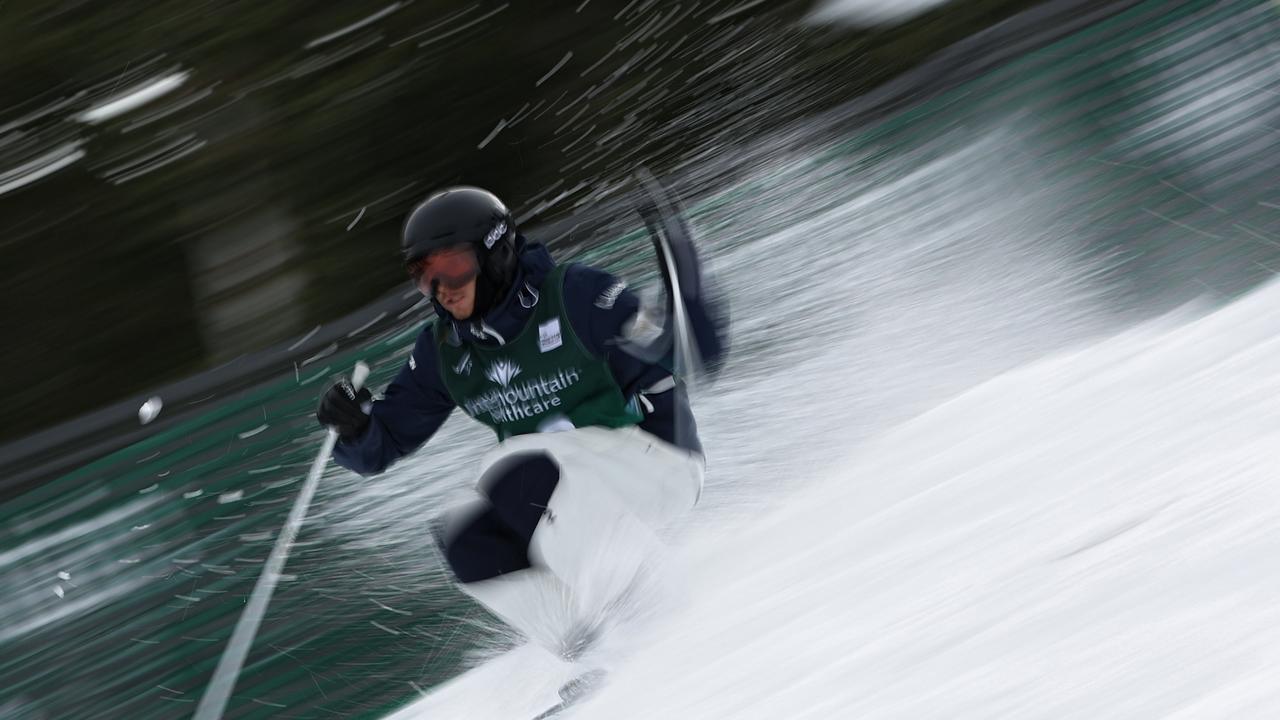 James Matheson in action at a ski World Cup at Deer Valley Resort in January.