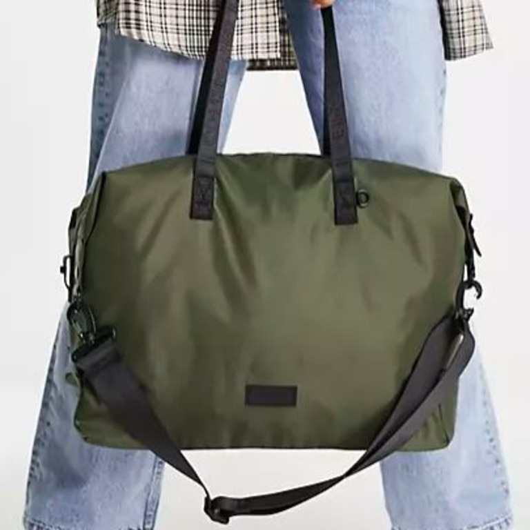 ASOS Consigned Hold All Bag in Khaki.