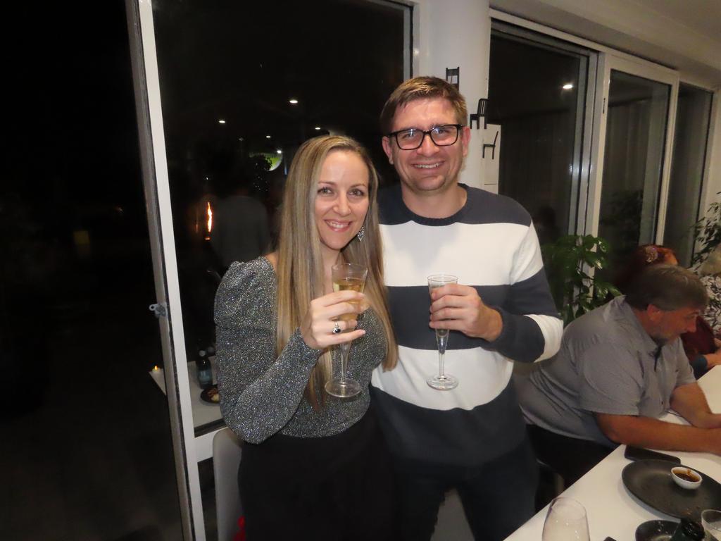 Amie Coleman and Zac Eagleson at the opening of Tannins at Torquay.