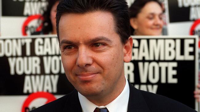 Nick Xenophon when he was running as the No Pokies Party.