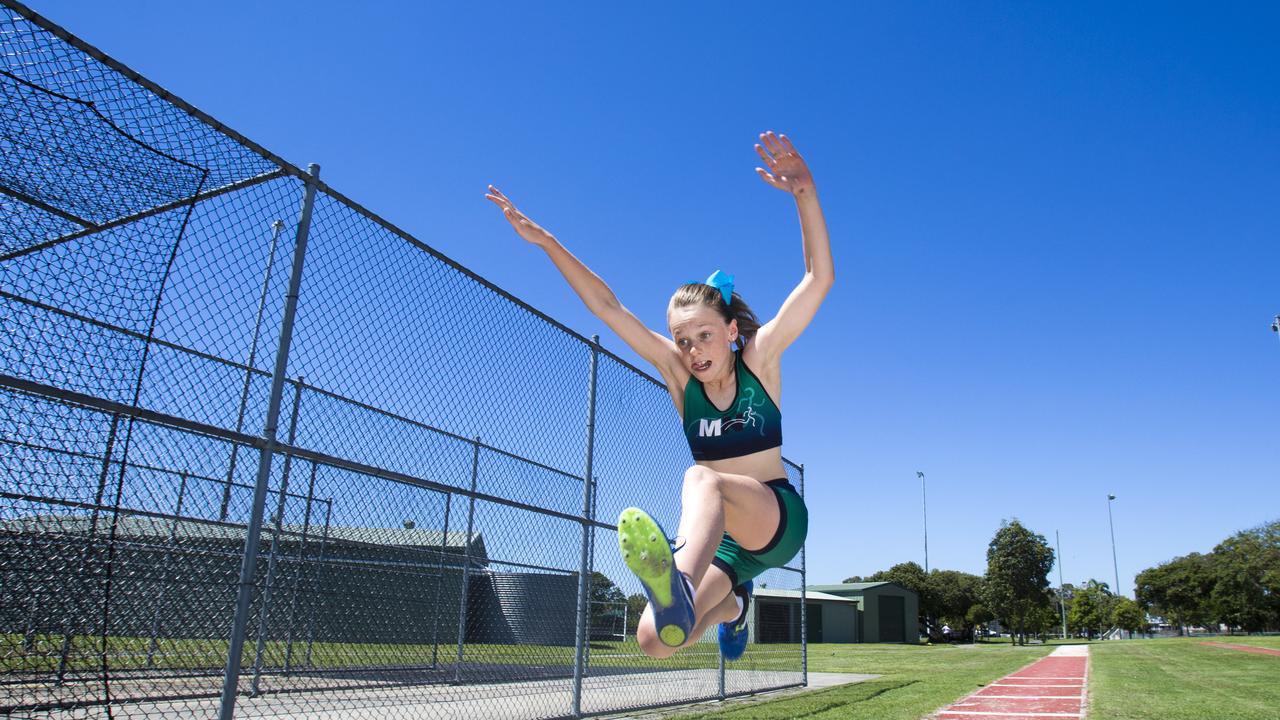 Milla Roberts of City North in 2017. She represented Queensland at the nationals later that year. (AAP Image/Renae Droop)