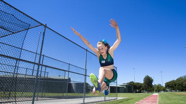 Milla Roberts of City North in 2017. She represented Queensland at the nationals later that year. (AAP Image/Renae Droop)