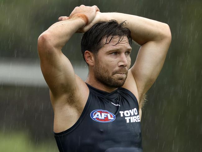 Toby Greene doing extra work during a GWS Giants training session on February 20, 2024. Photo by Phil Hillyard(Image Supplied for Editorial Use only - **NO ON SALES** - Â©Phil Hillyard )