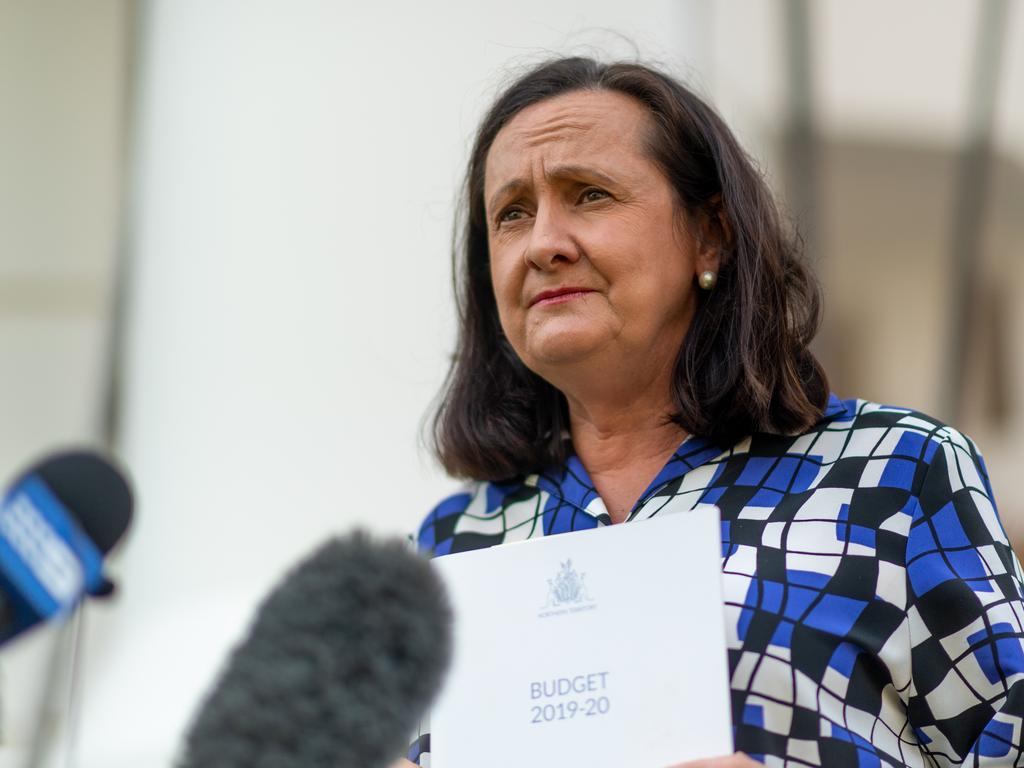 Independent MLA Robyn Lambley has shared her disbelieve after two adults and a baby were found dead near Alice Springs. Picture: Che Chorley