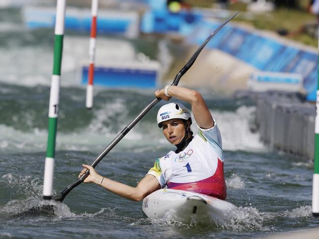 NCA. PARIS FRANCE. 2024 OLYMPIC GAMES. July 28 - Day2 Ã&#137; WomenÃ&#149;s Kayak. semi final at Vaires-sur-Marne Nautical Stadium . Australias Jess Fox during her semi final . Pic: Michael Klein