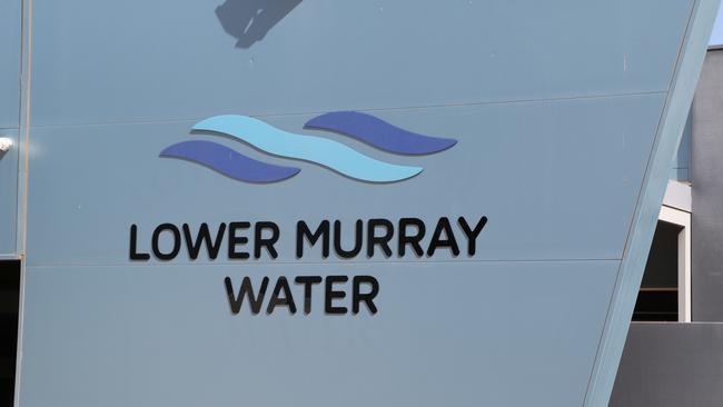 Lower Murray Water officers were forced to quickly retreat from an Irymple farm.