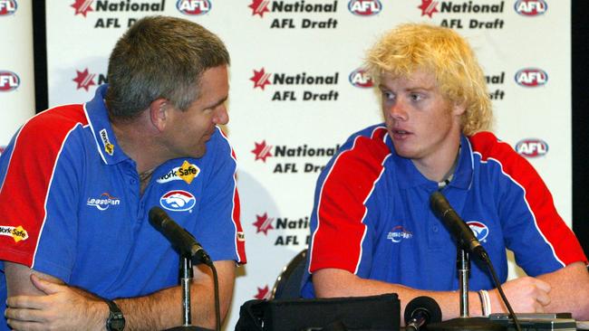 Adam Cooney after being chosen as the No. 1 draft pick.