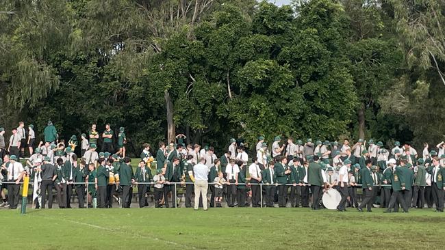 The St Patrick’s sea-of-green at Curlew Park.