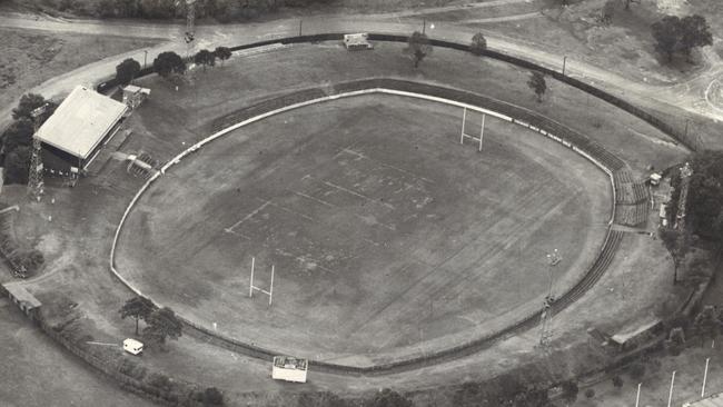 Cumberland Oval in 1977 was the Eels’ original homeground. Picture: News Archives