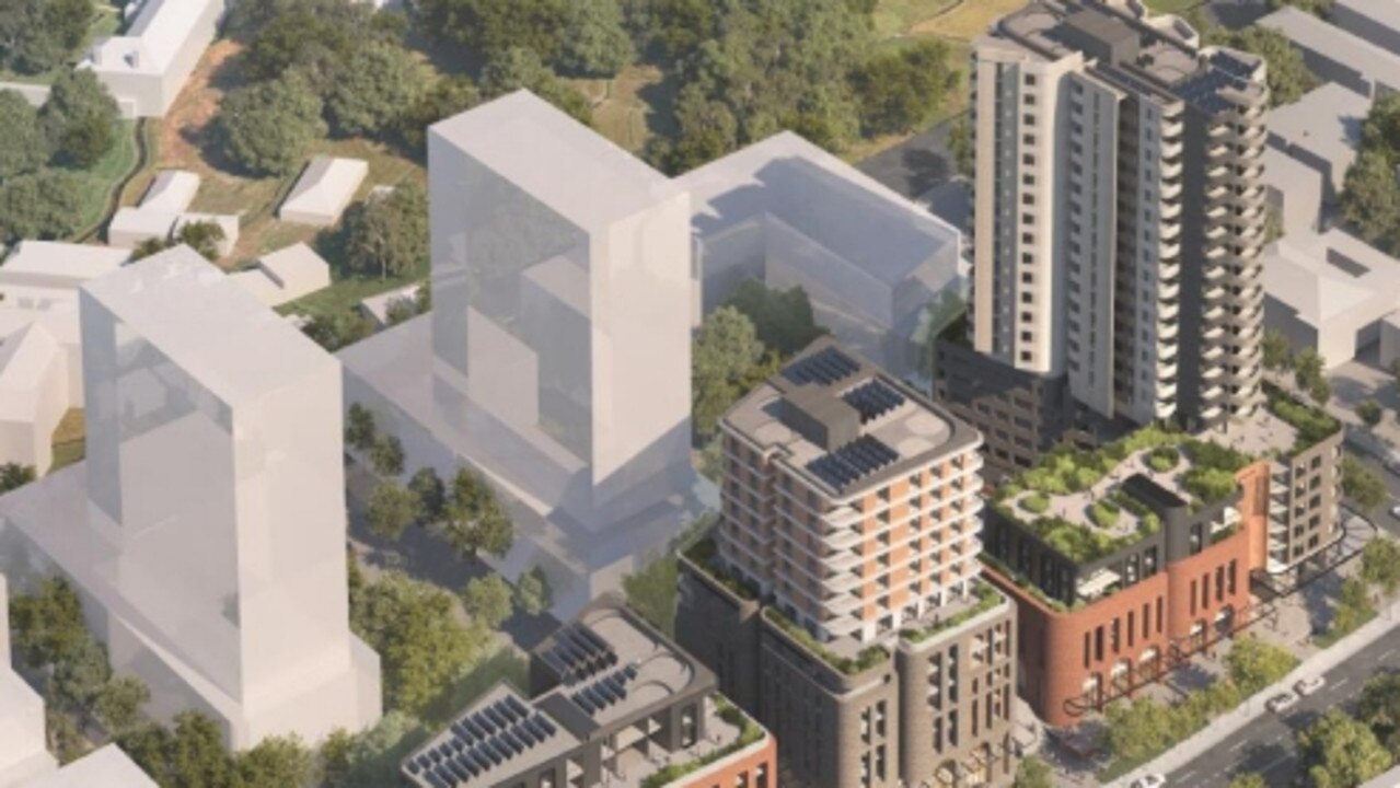 Artist's impression of a proposed apartment complex for 31 O’Connell St and 9 Albert St North Parramatta, near the Parramatta Female Factory.