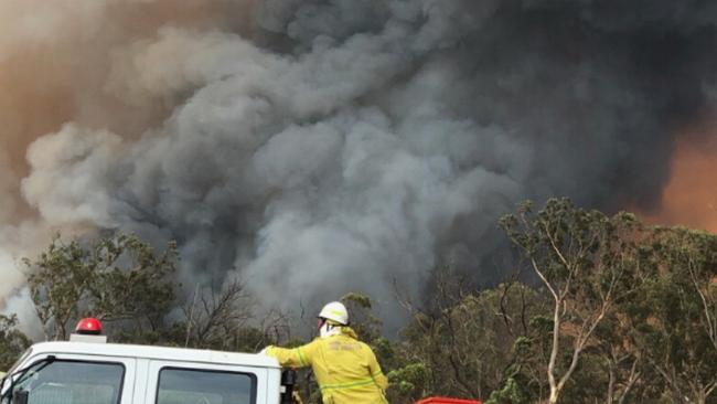 NSW RFS Nymboida fire generated thunderstorm.